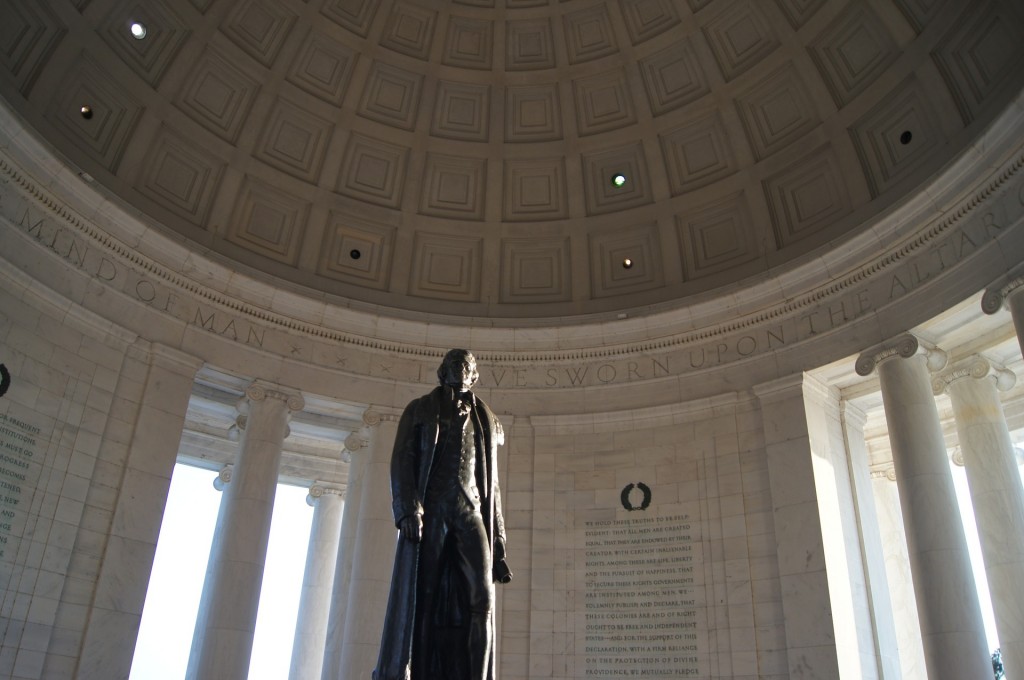 Thomas Jefferson relied heavily on the works of democratic thinkers like John Locke while penning the Declaration of Independence.